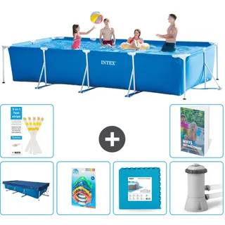 Rechteckiger Frame Pool - 450x220x84 Cm - 7-teilig  S48