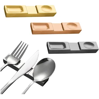 RobustWeg Edelstahl 304 MesserbäNkchen,StäBchen Kissen,StäBchenhalter,EssstäBchen Rests FüR Esstisch,FüR Verschiedene Essensszenen,Es Kann Als Dekoration Auf Dem Esstisch Verwendet Werden