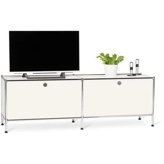 Tchibo - Lowboard Metall »Cn3« mit Klappenfächern - 152x40x51,5cm - chrom -