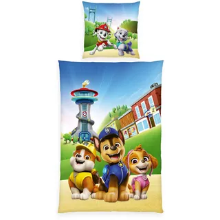 Paw Patrol Renforcé Mehrfarbig 135 x 200 cm + 2 x 80 x 80 cm