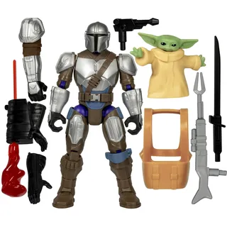 Star Wars MixMashers Mandalorianer & Grogu individualisierbares Mix-and-Match Deluxe Action-Figurenset