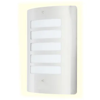 Brilliant Außenwandleuchte Edelstahl 29,0 cm E27 dimmbar IP44 silberfarben