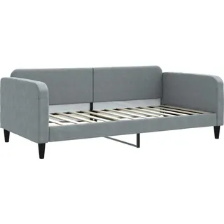 vidaXL Tagesbett Hellgrau 100x200 cm Stoff