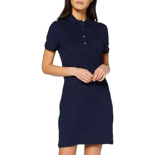 Lacoste Damen Ef5473 Robe, Blau, 46 - 46