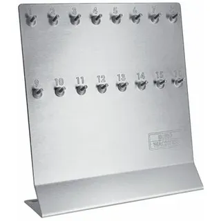 Burg Wächter SB 700/16 NI Schlüsselboard für Tresor-Lagerung, 16 Haken, Edelstahl (37961)