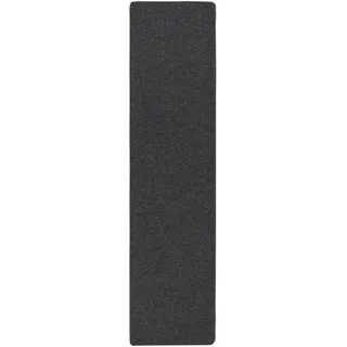 Snapstyle Feinschlingen Velour Läufer Teppich 80 x 200 cm Grau/Schwarz