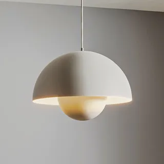 Pendelleuchte &Tradition, Flowerpot VP7, dimmbar, Grau, für Wohnzimmer, Metall, Design - 27