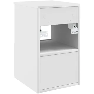 vidaXL Badezimmerschrank 30 x 44,5 x 50 cm Weiß