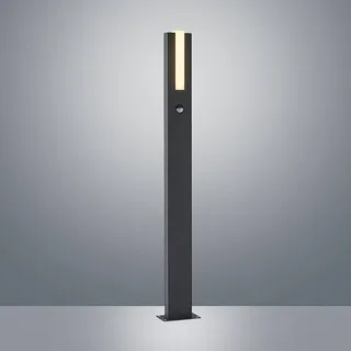 LUCANDE LED Wegelampe Aluminium 100 cm inkl. Bewegungsmelder schwarz