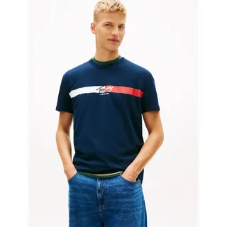 Tommy Hilfiger TJM REGULAR FIT SIGNATURE STRIPE blau L