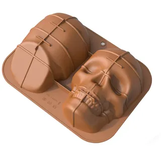 OBEST 3D Totenkopf Kuchenform, Große Schädel DIY Backen Silikon Backform