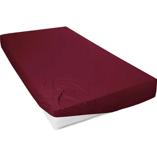 Primera Spannbettlaken Jersey (90x200-100x200cm) bordeaux