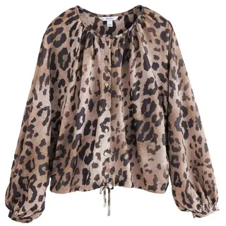 Next Langarmbluse Langärmelige Boho-Bluse mit Kordel (1-tlg) bunt 40 (GB: 12)