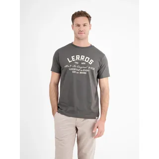 Lerros T-Shirt mit Logo Print grau S (52)