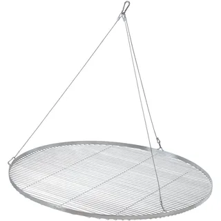 BBQ-Toro Edelstahl Grillrost Rund | Ø 100 cm | Grillgitter mit Seilaufhängung, Hänge Rost für Schwenkgrill, Hängegrill Rost für Dreibein, BBQ Grillrost, Outdoor Rost, Gitter Rost, Grillzubehör
