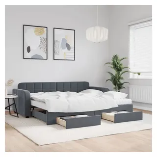 vidaXL Tagesbett 90 x 200 cm Dunkelgrau