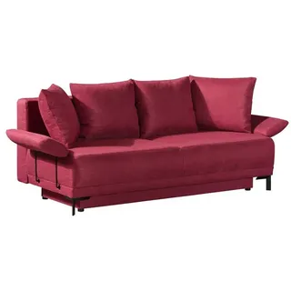 Schlafsofa Fergie Stoff Rot