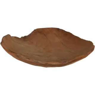 Schale aus Teakholz, 30 x 7 cm, natürliches und robustes Design