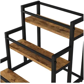Vicco Raumteiler Fyrk 33 x 34 x 34 cm Eiche rustikal/Schwarz