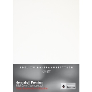 dormabell Premium Jersey-Spannbetttuch weiß - 90x190 bis 100x220 cm (bis 24 cm Matratzenhöhe)