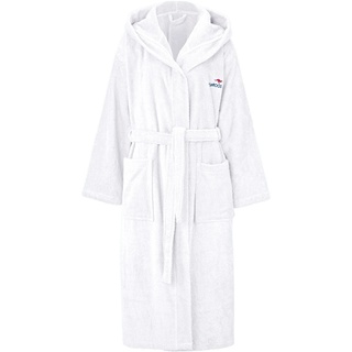 Unisex-Bademantel KANGAROOS "Cassidy" Bademäntel Gr. S, weiß Bademantel Damenbademäntel für Damen & Herren, mit Taschen