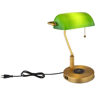 GLOBO Bankerlampe Grün