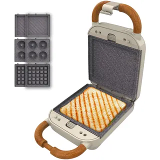Cecotec Rock'Ntoast Retro One Beige. Sandwichmaker - Beige