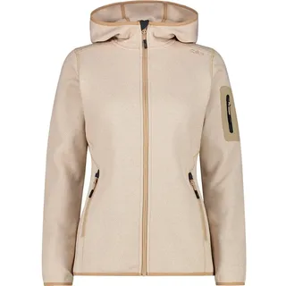CMP 3h19826 Kapuzenfleece - B.Co Gesso / Sesamo - 3XL