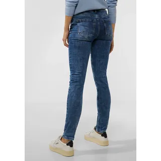 Comfort-fit-Jeans STREET ONE Gr. 28, Länge 30, blau (authentic indigo wash) Damen Jeans High-Waist-Jeans 4-Pocket Style