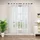 Gardine Ösen 140 245 Transparent/Weiß 2 St