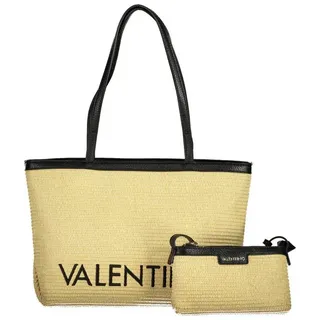 Valentino Umhängetasche, Beige Damen-Tasche mit Stickereien und praktischen Innenfächern beige