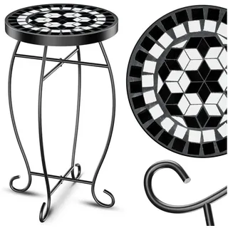 Kesser Mosaiktisch Bistrotisch Ø 60 x 34 cm Schwarz