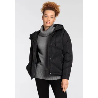 Daunenjacke POLARINO Gr. 36, schwarz Damen Jacken Sportjacken im Oversize-Fit, atmungsaktiv, wasserabweisend & isolierend