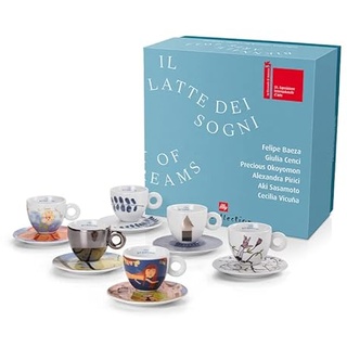illy Art Collection 6er Set Cappuccino Biennale 2022 Nuemrate und Firmate