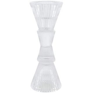 Kerzenhalter , transparent/klar , Glas  , Maße (cm): H: 18  Ø: 6.8