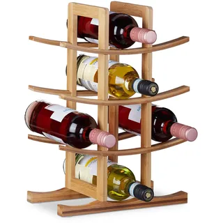 Relaxdays Weinregal 42,5 x 30 x 16 cm Natur