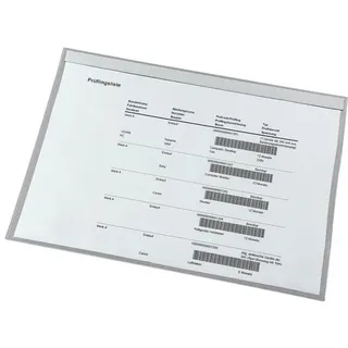EICHNER 10 Einstecktaschen mit Magnetstreifen - A3 quer transparent, 31.6x43.6 cm