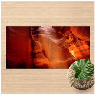 Läufer Teppich Vinyl Flur Küche Antelope Canyon funktional lang, Bilderdepot24, Läufer - orange glatt orange