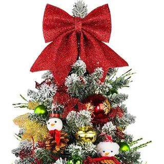 Laalu Weihnachtsbaum, Weiß, Rot, Braun, Grün, Gold, Stein, Kunststoff, Tanne, Freiform, 60 cm, Dekoration, Weihnachtsdekoration, Weihnachtsbäume & Zubehör
