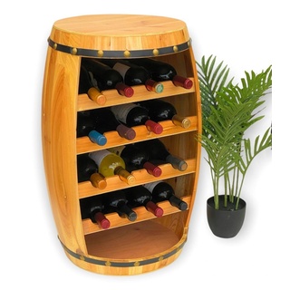 Weinregal Weinfass Fass aus Holz H-70cm Nr.0371 Flaschenständer