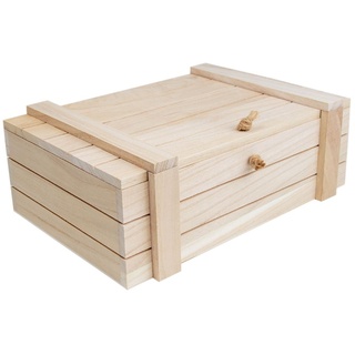 Holzboxen - Set mit Deckel Holzkisten Aufbewahrungsboxen in verschiedenen Größen, Größe wählen:HB-007 C
