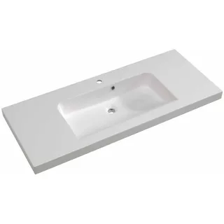 Pelipal Balto Mineralmarmor-Waschtisch BLMMWT57-1210-W, B:1234, H:76, T:493mm BLMMWT57-1210-W