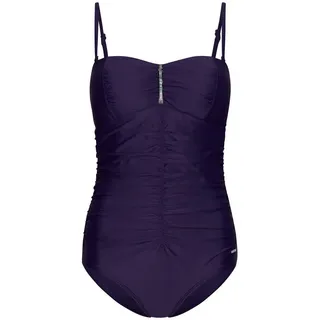 Pastunette Badeanzug Modischer Damen Bandeau Einteiler (1-St) Edles Design lila 38