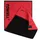 Sporthandtuch 50 x schwarz/rot 100 cm