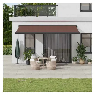 vidaXL Markise 500 x 300 cm braun