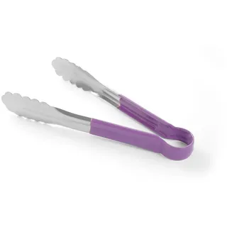 HENDI Servierzange 250 mm Kochzange Edelstahl Violett