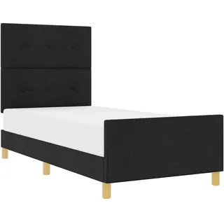 vidaXL Bettgestell 80 x 200 cm Schwarz