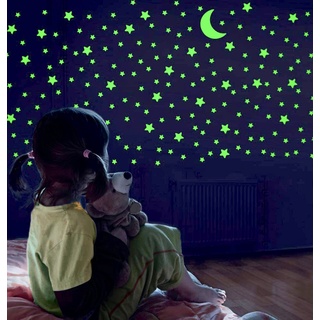 Sandno Leuchtsterne selbstklebend, 600 Leuchtsticker – extra helle Sternenhimmel Aufkleber, Leuchtsterne Kinderzimmer, Leuchtaufkleber... (600 stars)