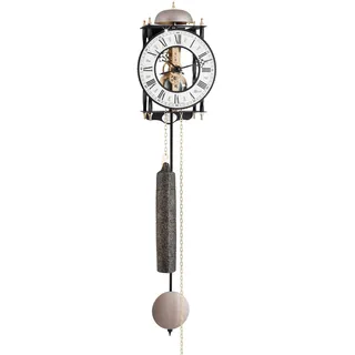 Hermle 70503-000711 Skelett-Pendelwanduhr Werk Rosé, Weiß, 62cm x 15cm x 10cm, Creme