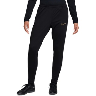 Nike Damen Hose W Nk Df Academy Pant, Black/Black/Metallic Gold, DX0508-015, XL